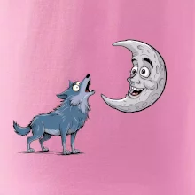 Parové tričko - Vlk a mesiac