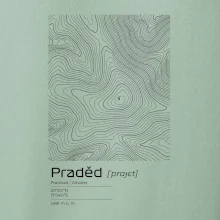 Praděd - vrstevnice v obdĺžniku