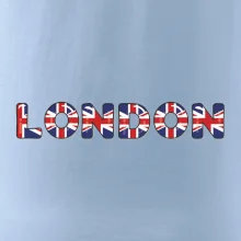 Nápis London vlajka Nápis London vlajka