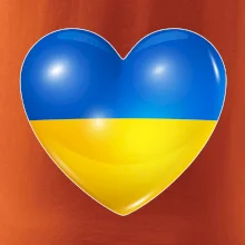 Ukrajina srdce vlajka