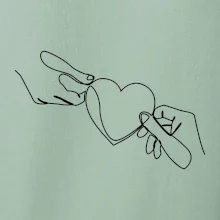 Dve ruky a srdce jedným ťahom