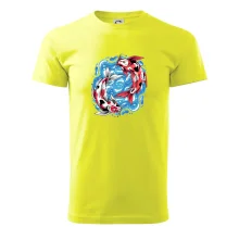 Yin & Yang Koi kapor - červený