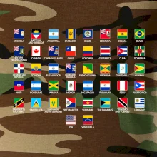 Vlajky štátov - Amerika