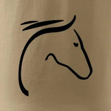 Kôň - hlava silueta