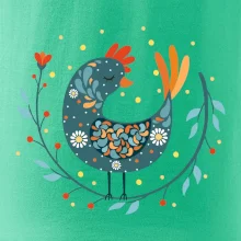 Folklór - sliepky s margarétkami