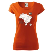 Brazília mapa s názvami regiónov