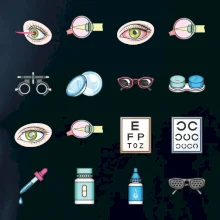 Očný lekár ikony Očný lekár ikony
