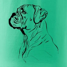 Boxer čierna kresba