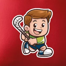 Ikona pozemný hokej chlapec