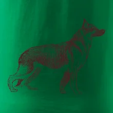 Nemecký ovčiak - kreslený skica  