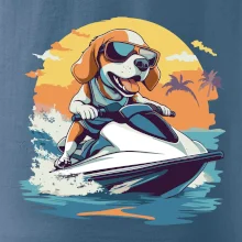 Bígel na vodnom skútri