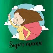 Kreslený obrázok Super mama