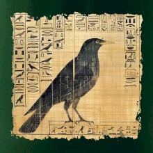 Egyptské hieroglyfy vták