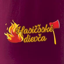 Hasičšské dievča oheň a sekera