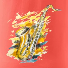 Saxofón maľovaný