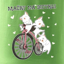 Mačky na bicykli