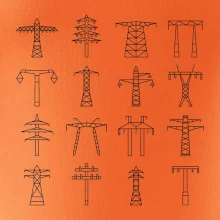 Typy stožiarov vysokého napätia