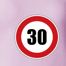 Dopravná značka - obmedzenie rýchlosti 30