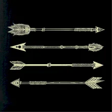 Šípy kresba Šípy kresba