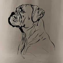 Boxer čierna kresba