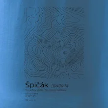 Špičák - vrstevnice v obdĺžniku