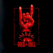 Rocková ruka červená Rocková ruka červená