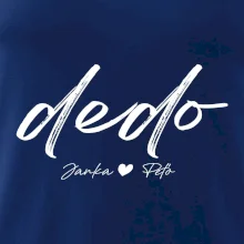 Dedo - tričko menami detí písacie písmo