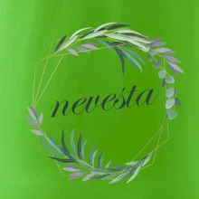 Nevesta kvetinový kruh zelený