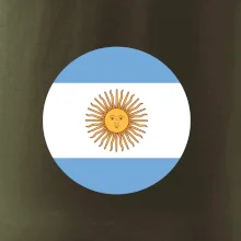 Argentína vlajka guľatá