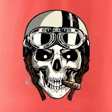 Motorkárska helma a cigara