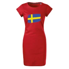 Švédsko vlajka štetkou