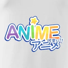 Anime nápis dúhový