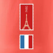 Paríž známka farebná