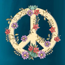 Peace symbol pieskový