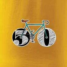 Narodeniny 50 rokov na bicykli