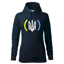 Ukrajina trojzubec s farbami Ukrajina trojzubec s farbami