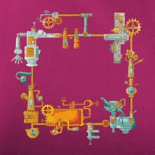 Steampunk farebná zostava