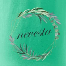 Nevesta kvetinový kruh zelený