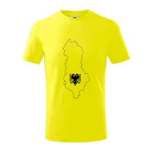 Albánsko obrys mapa