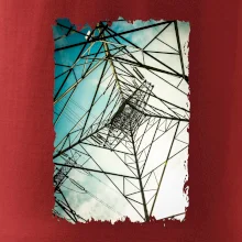 Farebné nebo - stožiare vysokého napätia