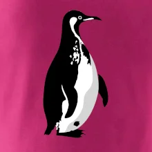 Tučniak čiernobiely z boku