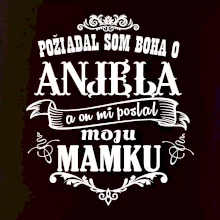 Požiadal som Boha o anjela a on mi poslal moju mamku