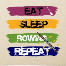 Eat sleep rowing repeat farebné
