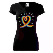 Srdce pride dúha kreslená