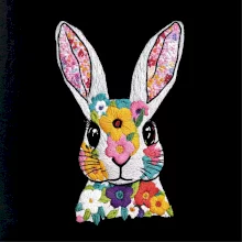 Zajačik ako vyšitý