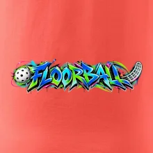 Florbalové graffiti v neonových barvách