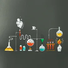 Chemická aparatúra farebná