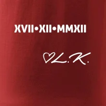 Dátum výročia a iniciály