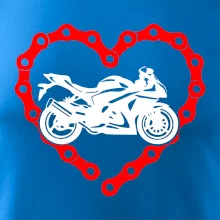 Moto srdce reťaz - cestná