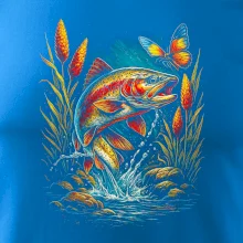 Obrázok pstruh a motýľ